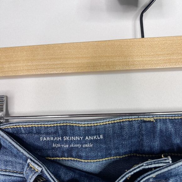 AG Adriano Goldschmied Womens 27 Farrah High Rise Skinny Jeans Ankle Medium Wash - Picture 7 of 10